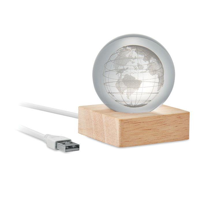 LED globe glass ball with your logo