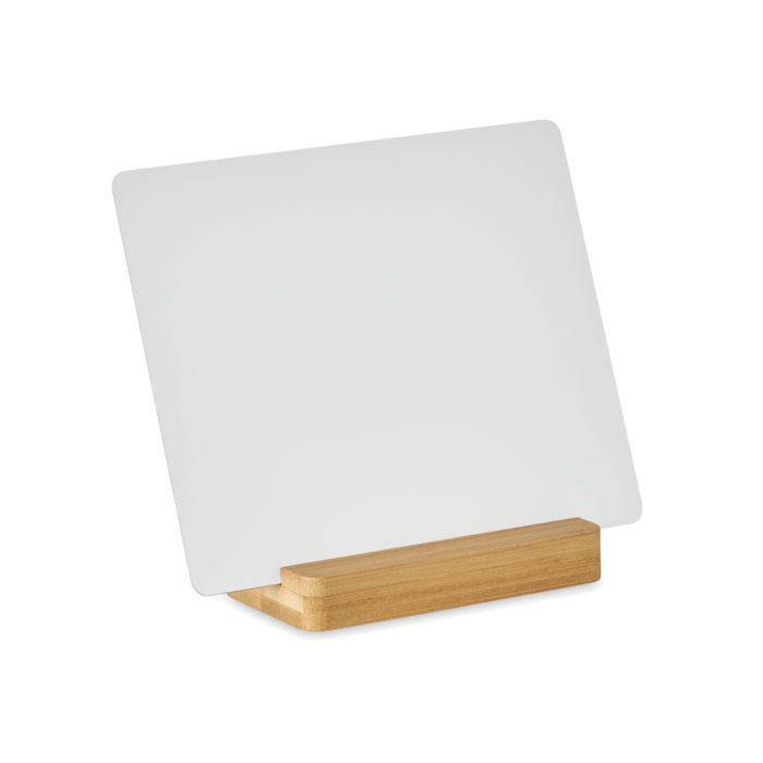 Sublimation aluminium plate with bamboo base with your logo