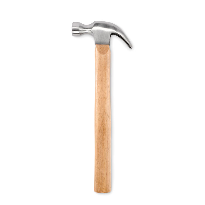 Wooden claw hammer with your logo