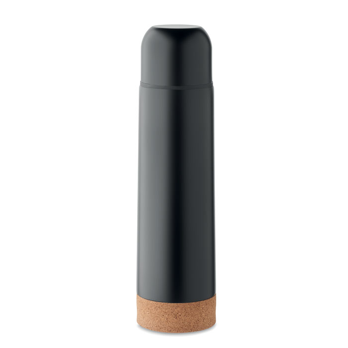 Double wall bottle 500 ml cork base with your logo