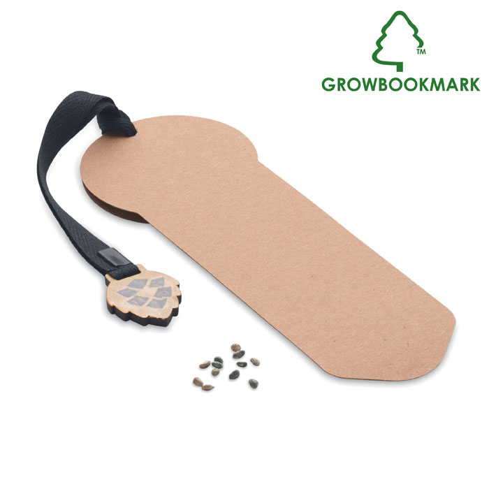 Pine tree bookmark with your logo