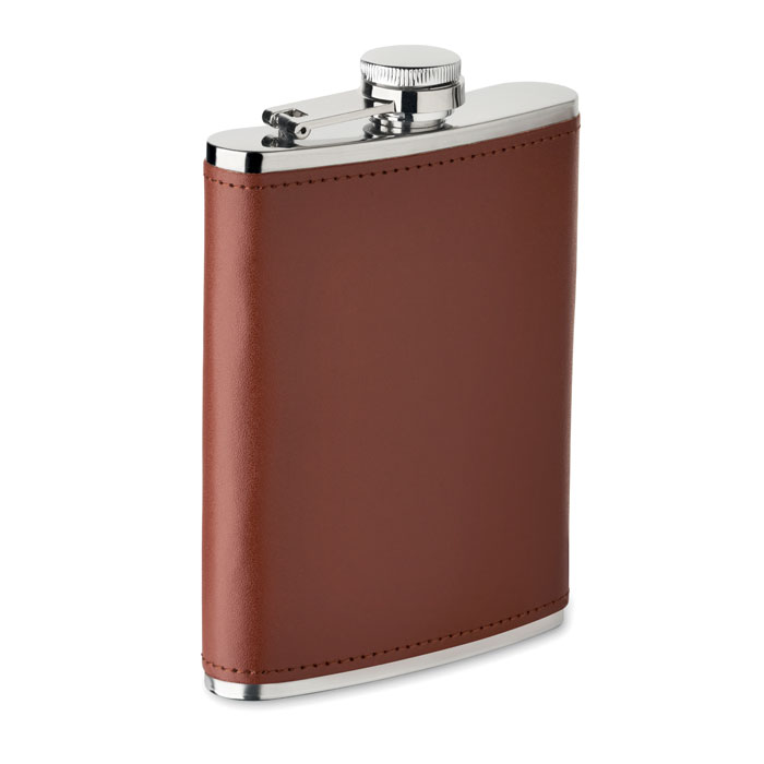 Slim hip flask 200 ml with your logo