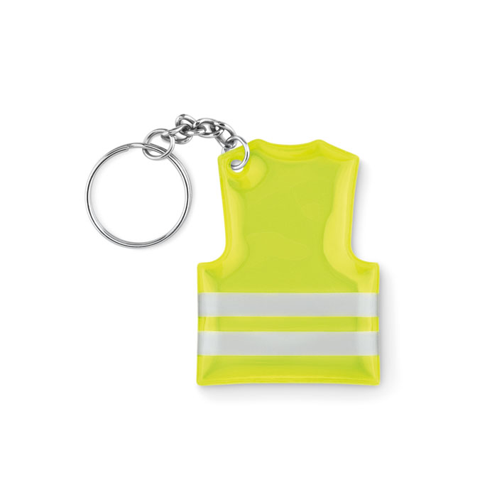 Key ring with reflecting vest with logo printing