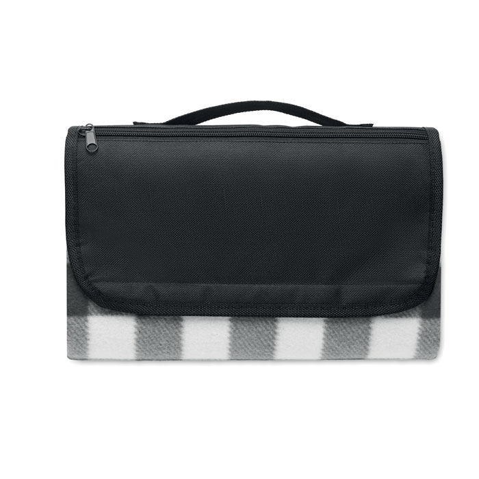 RPET fleece picnic blanket with logo printing