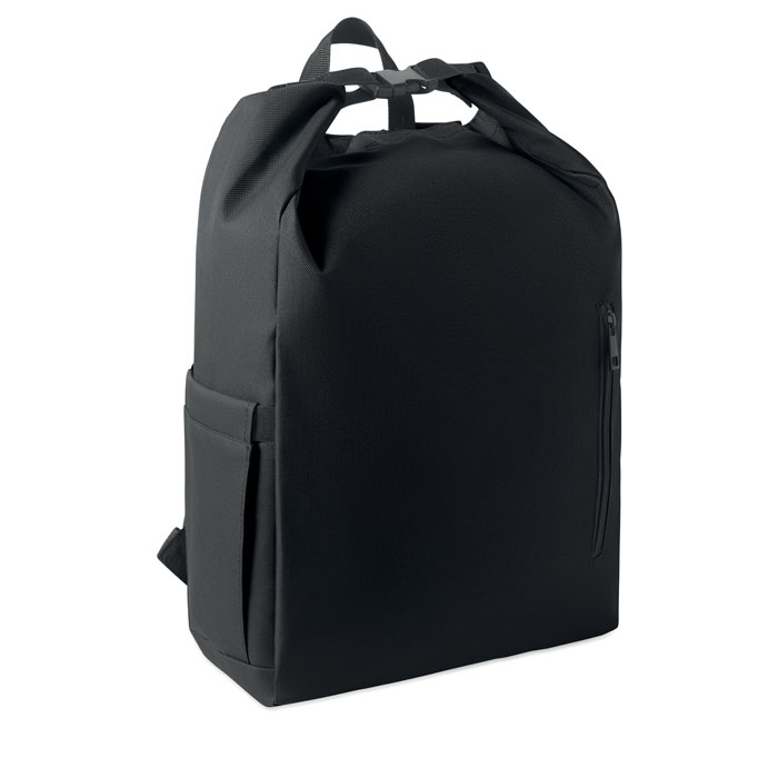15'' roll top laptop backpack with your logo