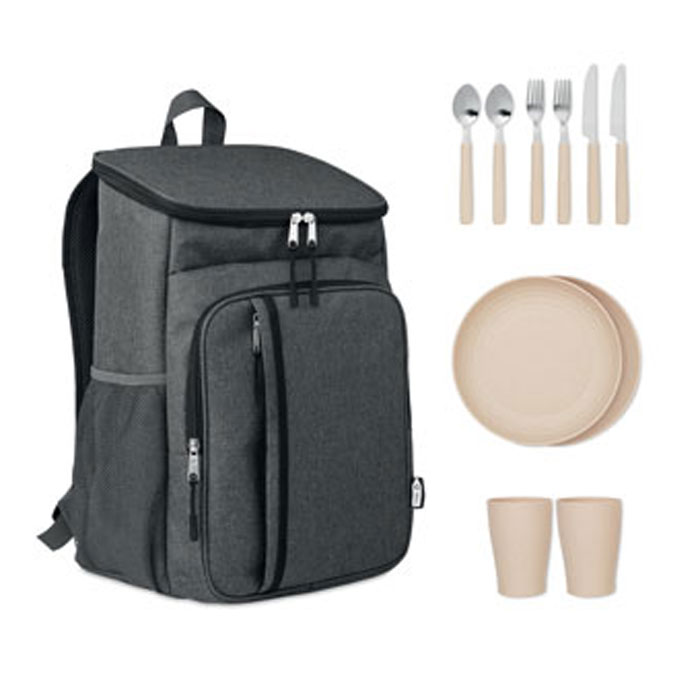 Outdoor cooler bag 600D RPET with logo printing