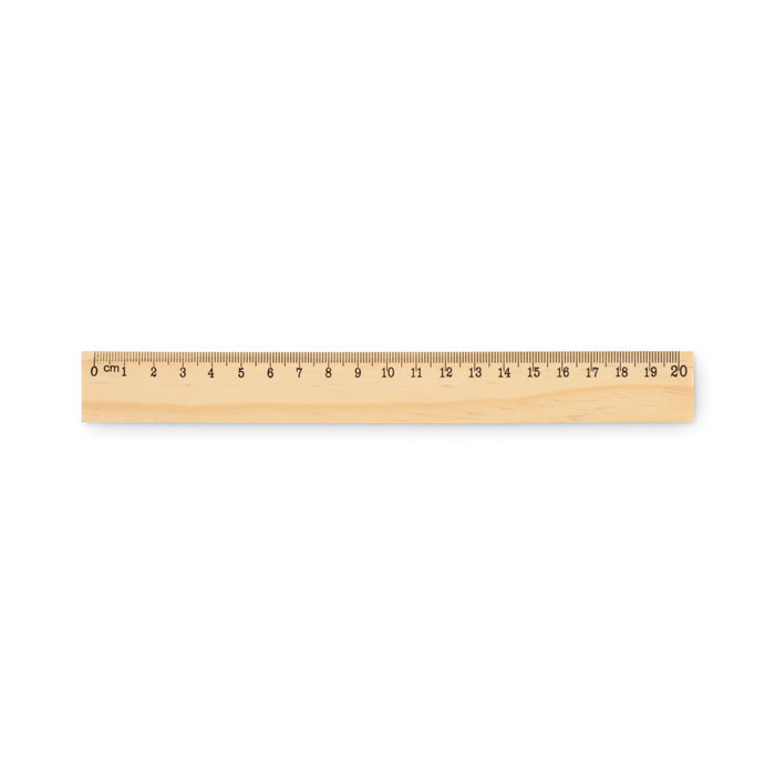 Wooden ruler 20cm with your logo