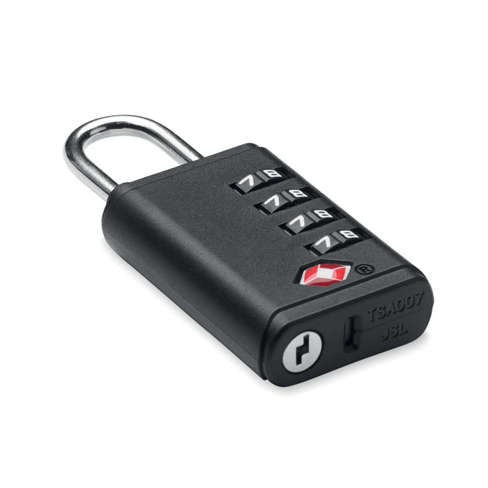 TSA 4-digit combination lock with your logo
