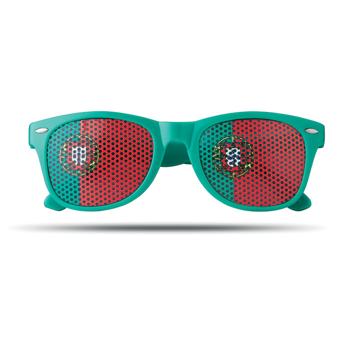 Country flag sunglasses with logo printing