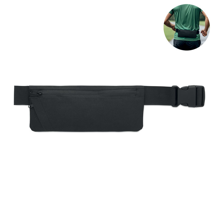 Sports waist bag 600D RPET with logo printing