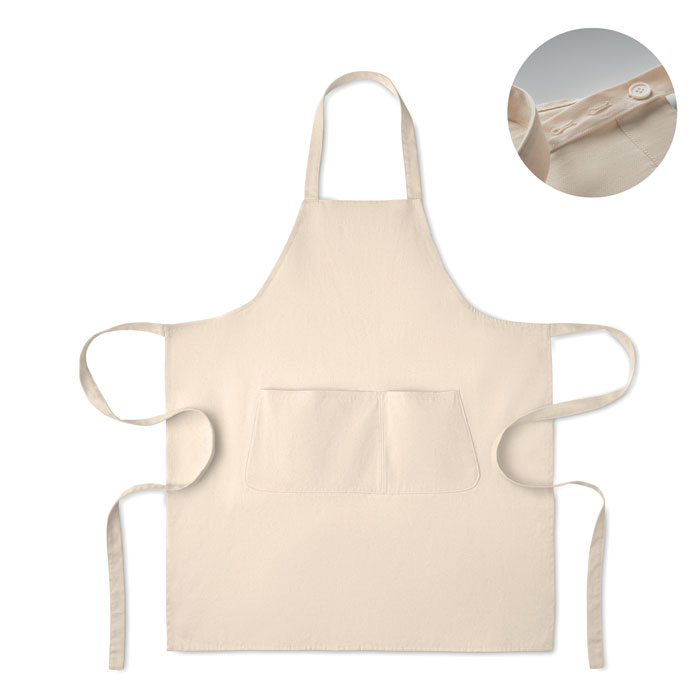Organic cotton apron 240 gr/m² with your logo