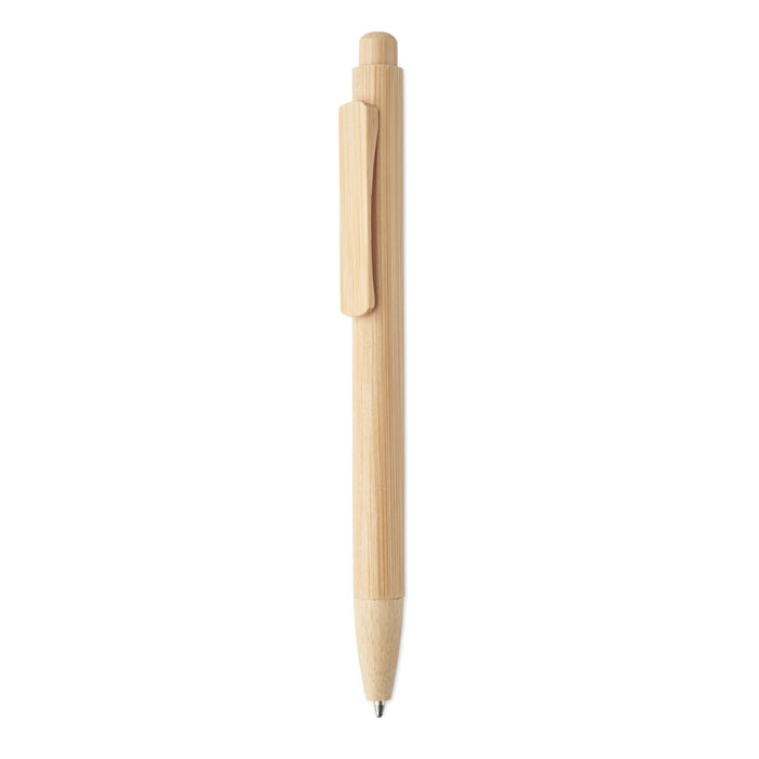 Bamboo automatic ball pen with your logo