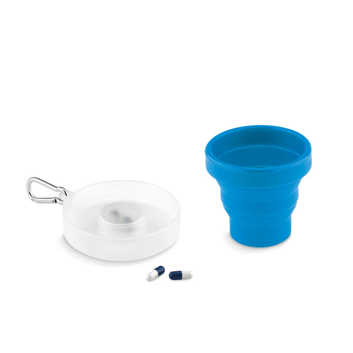 Silicone foldable cup with logo printing