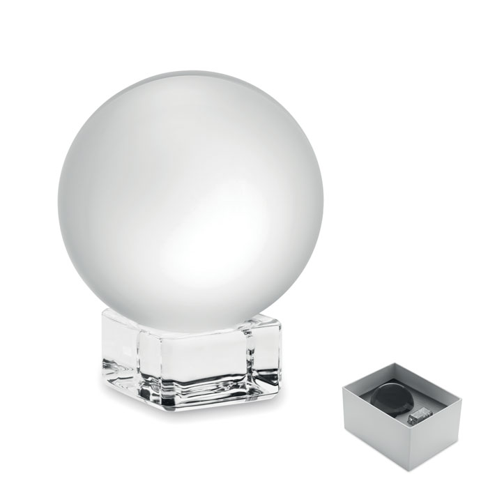 Glass round award with your logo