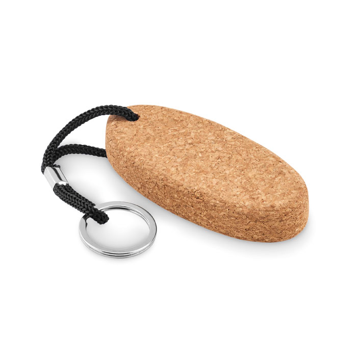 Floating cork key ring with logo printing