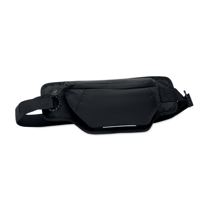 Hiking waist bag in 420D nylon with logo printing