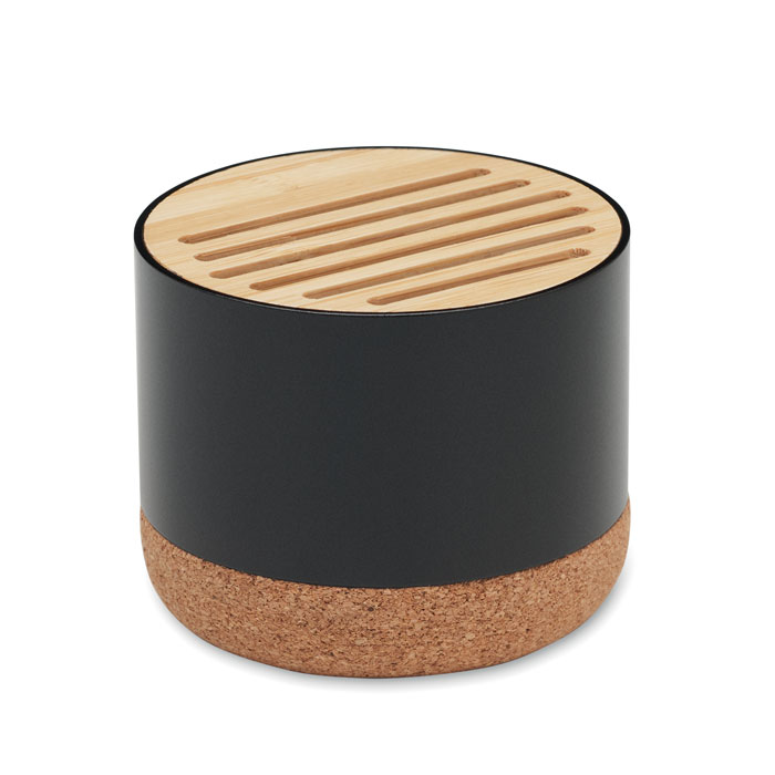 Cork and aluminium speaker with your logo