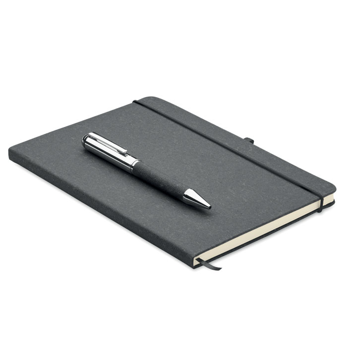 Recycled leather notebook set with your logo