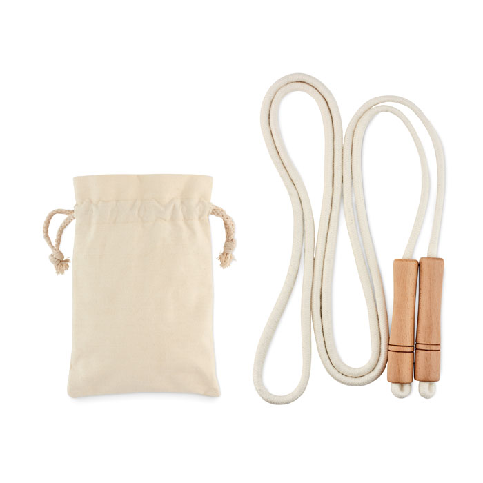 Cotton skipping rope with logo printing