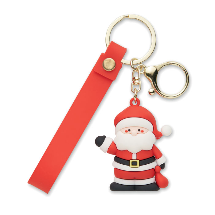 Santa key ring and bag charm with your logo