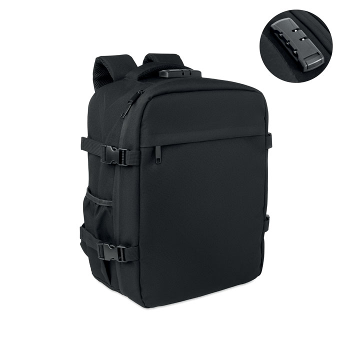 15" RPET backpack lock 20L with your logo