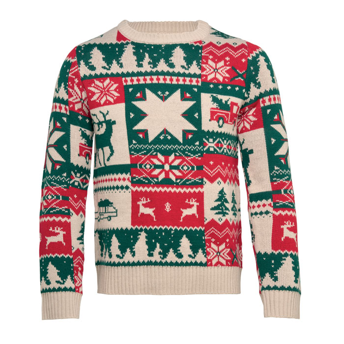 Christmas knitted sweater S-M with your logo
