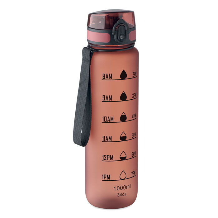 RPET sports water bottle 1 litre with your logo