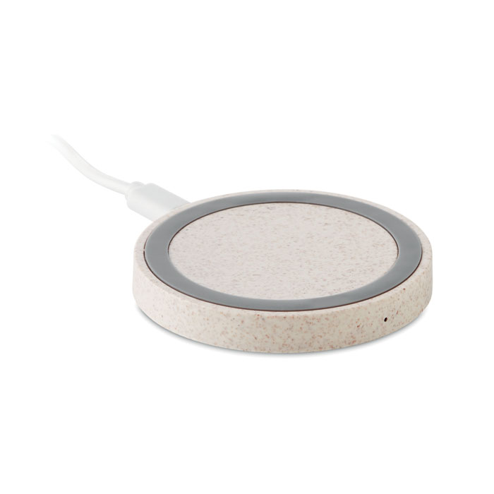 Wheat straw/ABS charger 5W with your logo