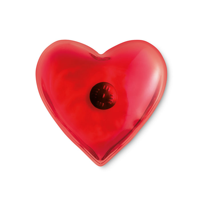 Heart-shaped hot and cold pad with logo printing