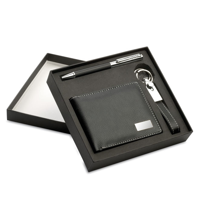 Ball pen key ring and wallet with your logo