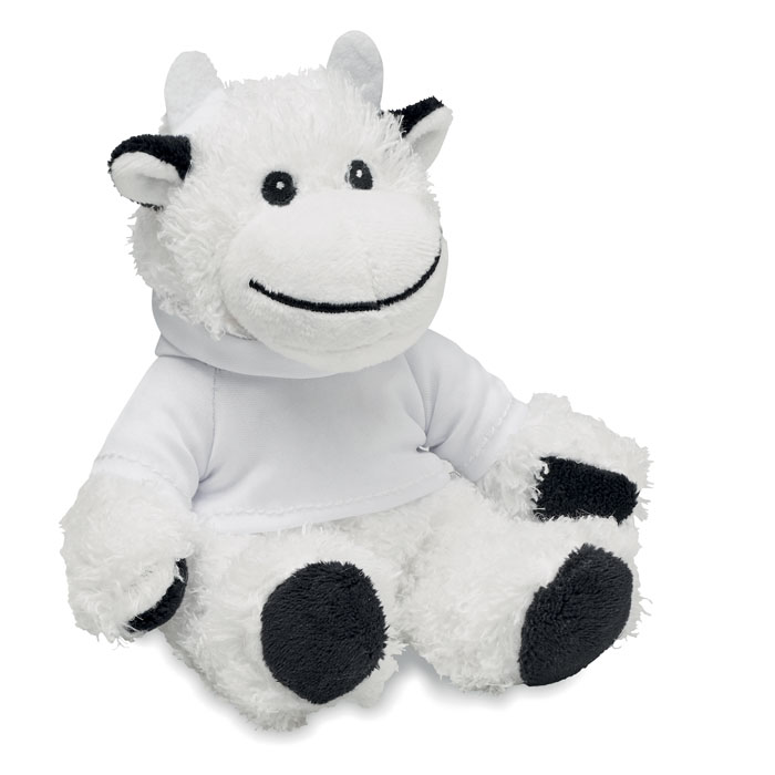 Cow plush with hoodie with your logo