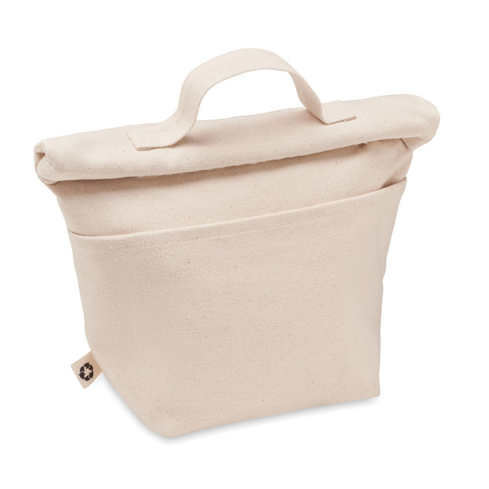 Recycled cotton cooler bag with logo printing