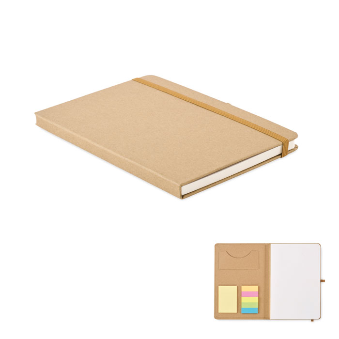 A5 recycled paper notebook set with your logo