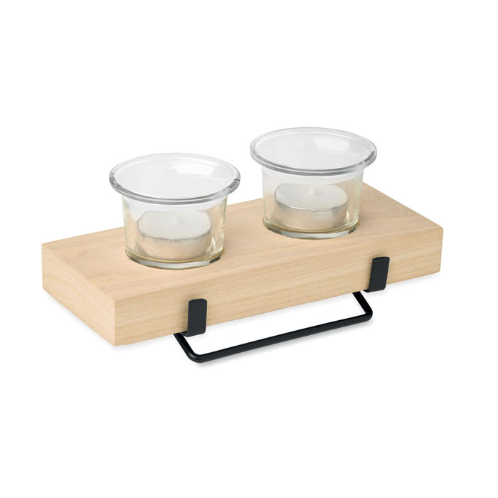 Tea light holder set with stand with your logo