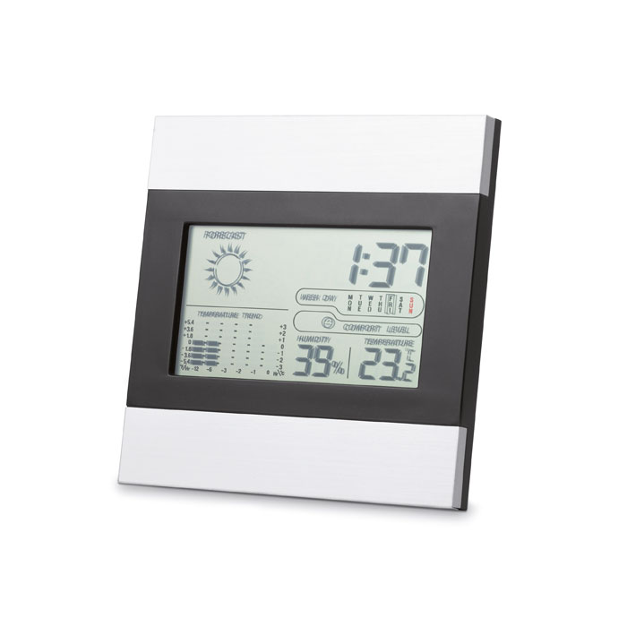 Weather station and clock with your logo
