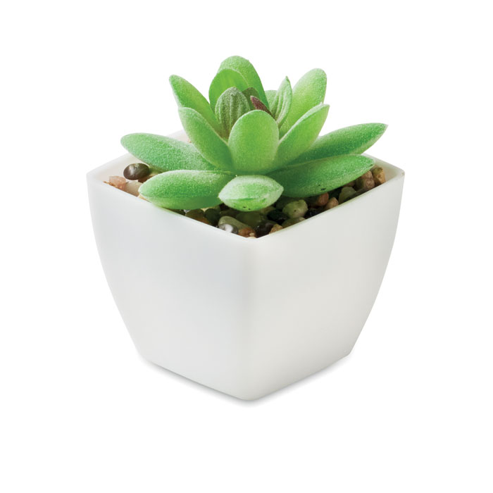Mini artificial succulent plant with your logo