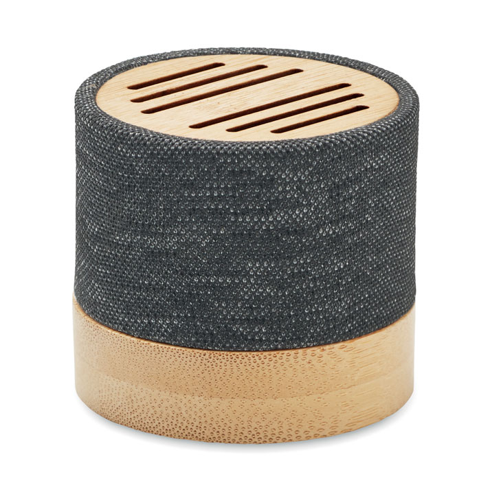 Bamboo RPET wireless speaker with your logo