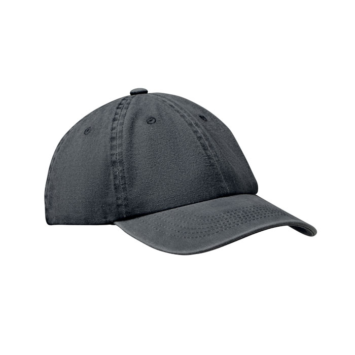 6-panel washed cotton cap 265 g/m² with your logo