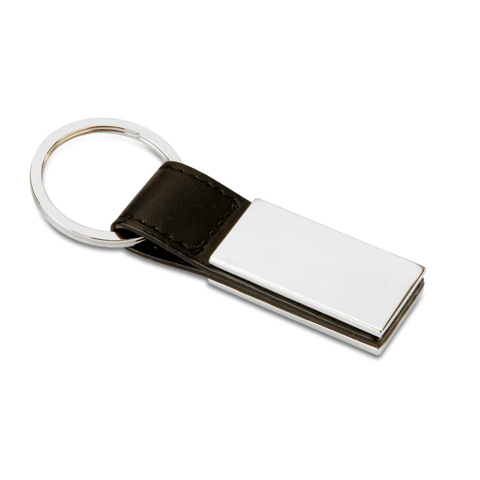 PU and metal key ring with logo printing