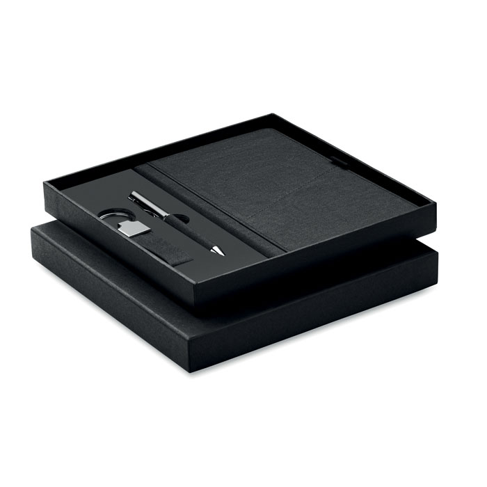 3-piece RPET gift set with notebook with your logo