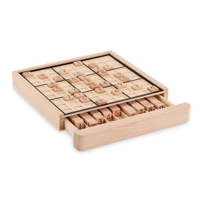 Wooden board game with logo printing