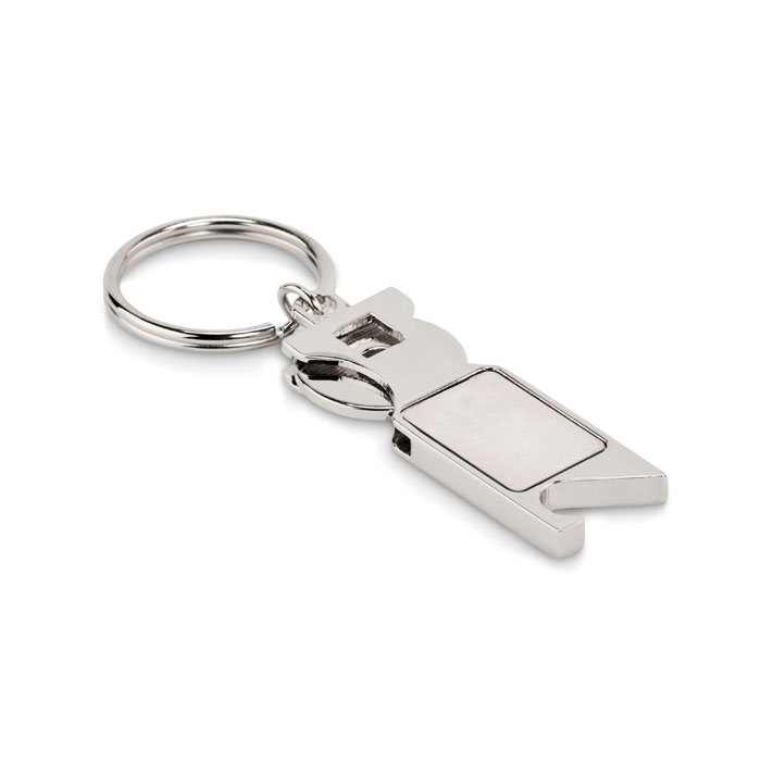 Euro Token key ring with logo printing