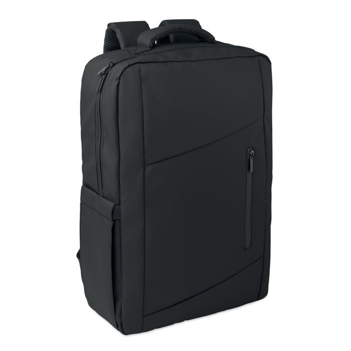 15" PU RPET laptop backpack with your logo
