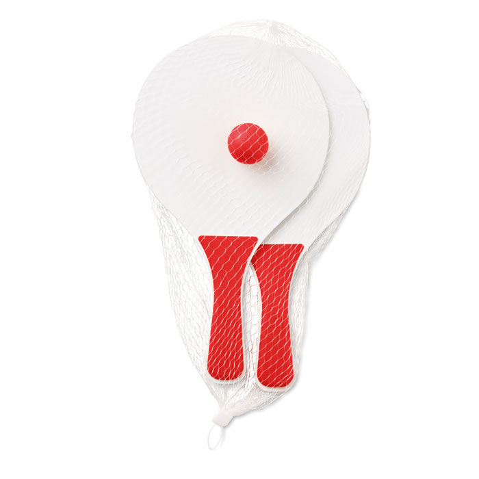 Small beach tennis set with your logo