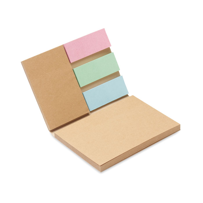 Recycled paper memo set with logo printing