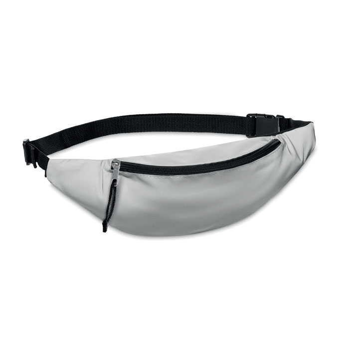 High reflective waist bag with logo printing