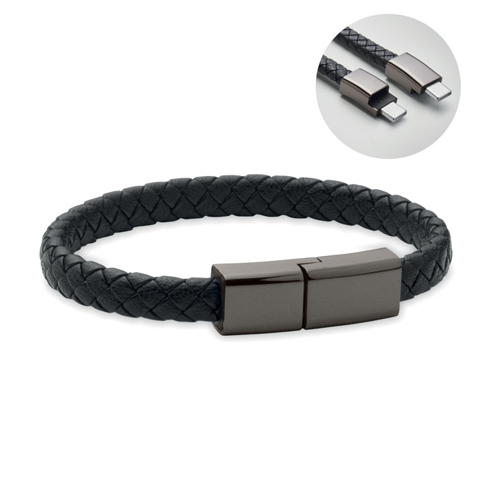 Braided bracelet cable type-C with your logo