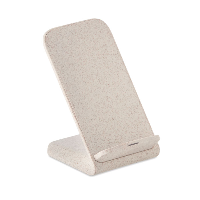 Wheat straw wireless charging stand 10W with logo printing