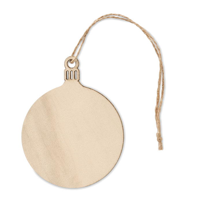 Wooden bauble tree hanger with your logo