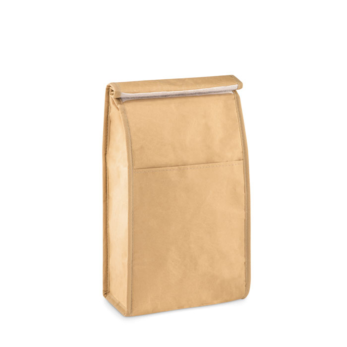 Woven paper 3L lunch bag with logo printing